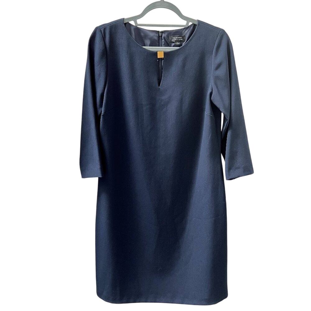 Tahari Arthur S. Levine Midnight Blue Women’s Shift Dress Size 6 NWT